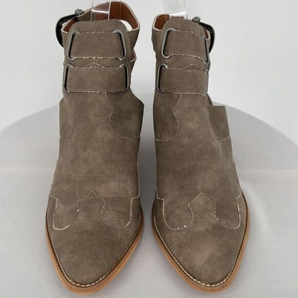 mi.im Altair Western Buckle Booties Genuine Leather 8 - Picture 2 of 16